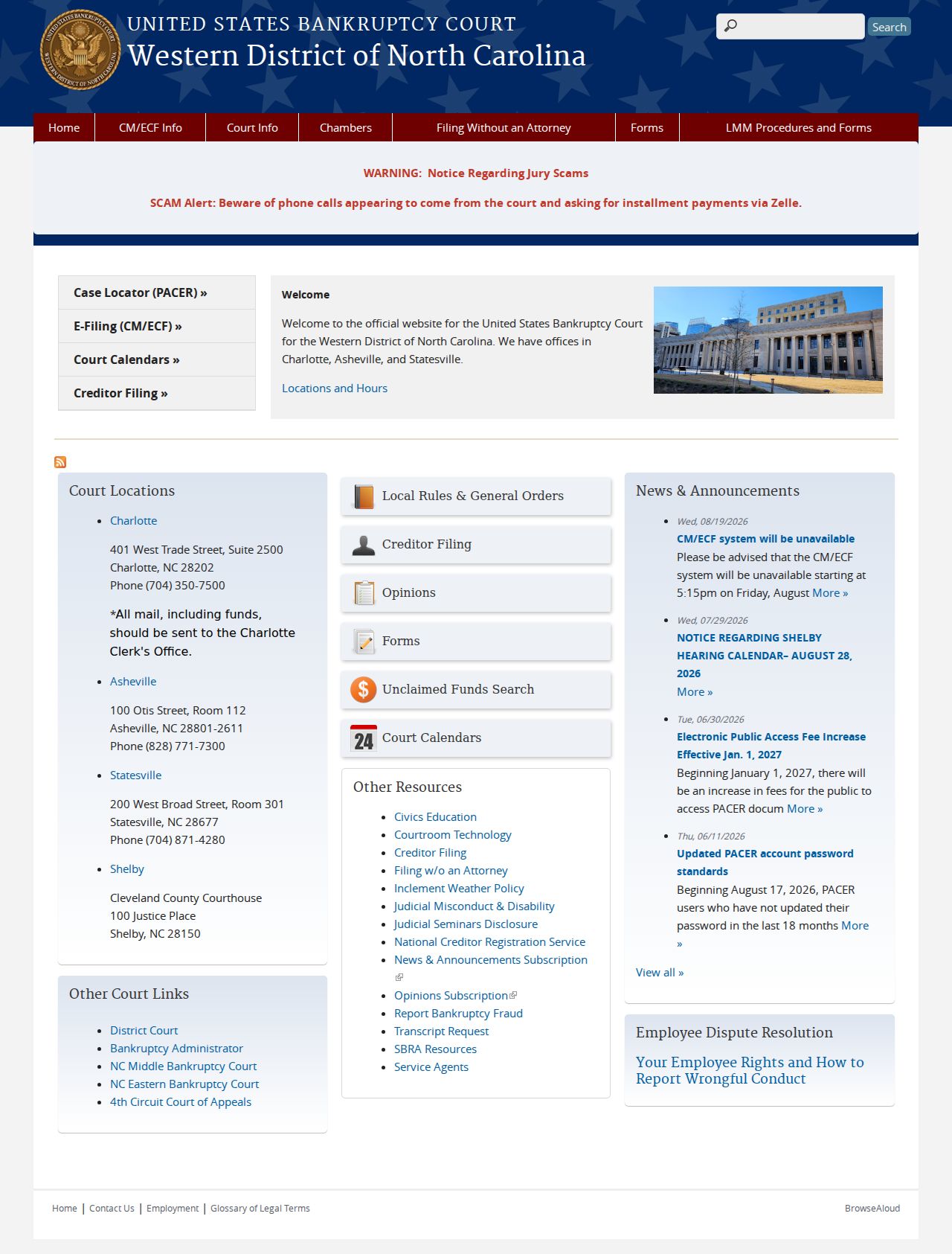 Swain County court docket federal bankruptcy court context